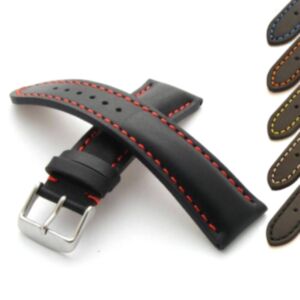 Sion Watch Straps Genuine Leather Heavy Padded Stitched