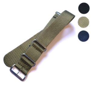 NATO Watch Strap (Single Colour - Chrome Buckle)